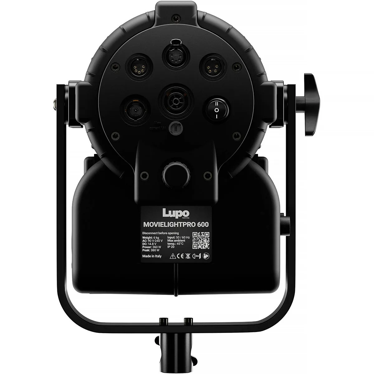 Lupo MovielightPRO Dual Color 600 220W LED Fresnel Light, Pole Operated Yoke