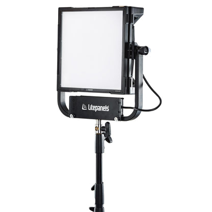 Litepanels 945-2311 - Gemini 1x1 Hard RGBWW LED Panel (Pole-Operated Yoke, US Power Cable)