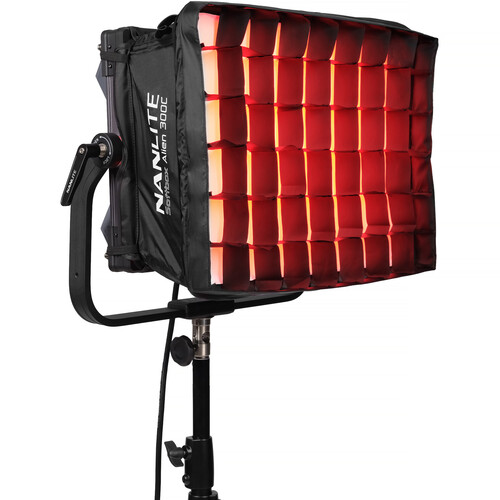 Nanlite Alien 300C RGBWW LED Panel with Softbox and Eggcrate