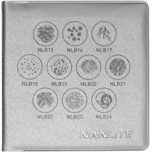 Nanlite BM Mount Projection Attachment GOBO Set 2 (10 pcs. in one set)