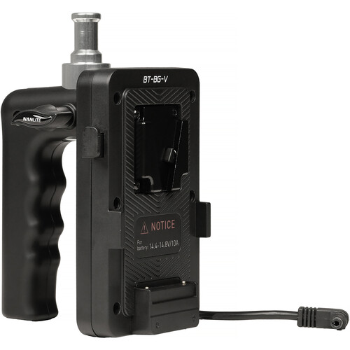 Nanlite V-Mount Battery Grip with DC Connector for Forza 60, FC-60B