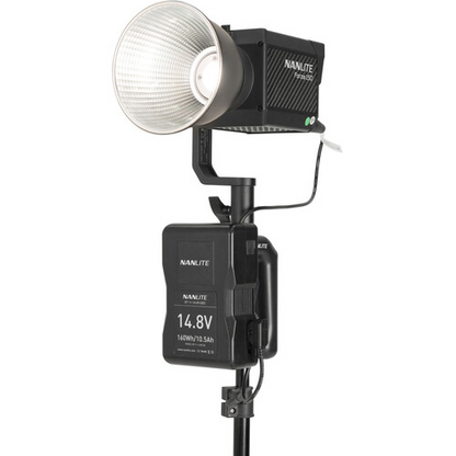 NANLITE V MOUNT BATTERY GRIP WITH 4 PIN XLR CONNECTOR