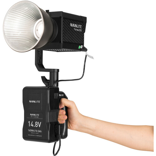 NANLITE V MOUNT BATTERY GRIP WITH 4 PIN XLR CONNECTOR