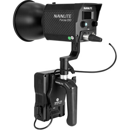 NANLITE V MOUNT BATTERY GRIP WITH 4 PIN XLR CONNECTOR