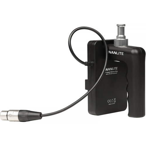 Nanlite V-Mount Battery Grip w/4-Pin XLR Connector 2nd Generation