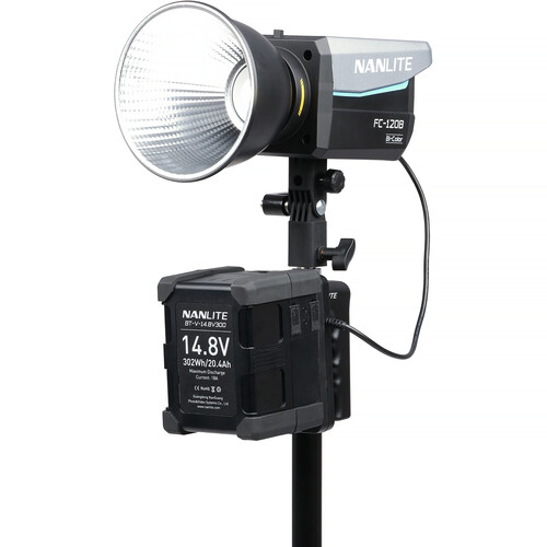 Nanlite V-Mount Battery Grip w/4-Pin XLR Connector 2nd Generation
