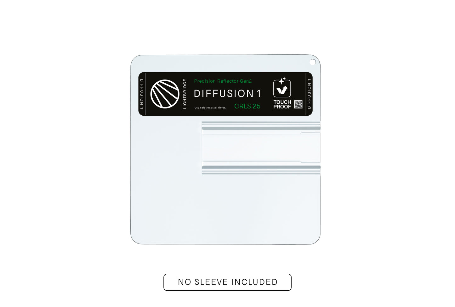 Lightbridge C0300009-02M 25x25 Diff 1 (Gen2) NO Sleeve – Touchproof CRLS Precision Lighting Reflector, Hard Spill-Light-Free Diffusion Reflector (Sunlight-Inspired)