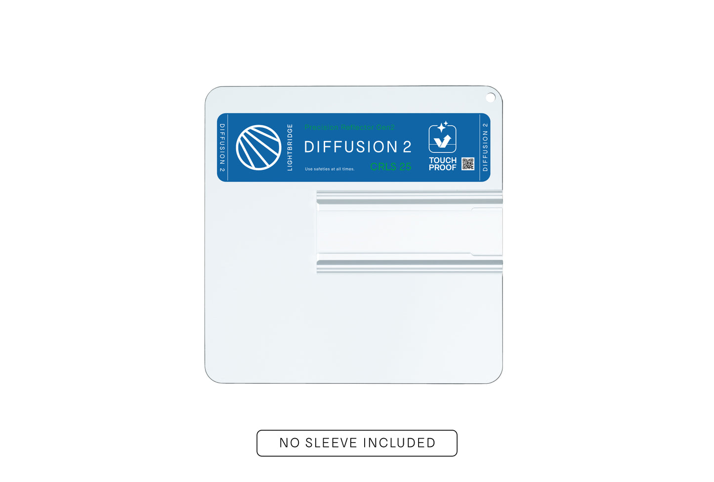 Lightbridge C0300010-02M 25x25 Diff 2 (Gen2) NO Sleeve – Touchproof CRLS Precision Lighting Reflector, Medium Spill-Light-Free Diffusion (Skylight-Inspired)