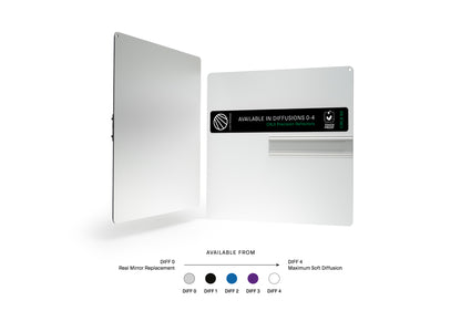 Lightbridge C0300015-02M 50x50 Diff 3 (Gen2) NO Sleeve – Touchproof CRLS Precision Lighting Reflector, Soft Spill-Light-Free Diffusion (Misty Day-Inspired)