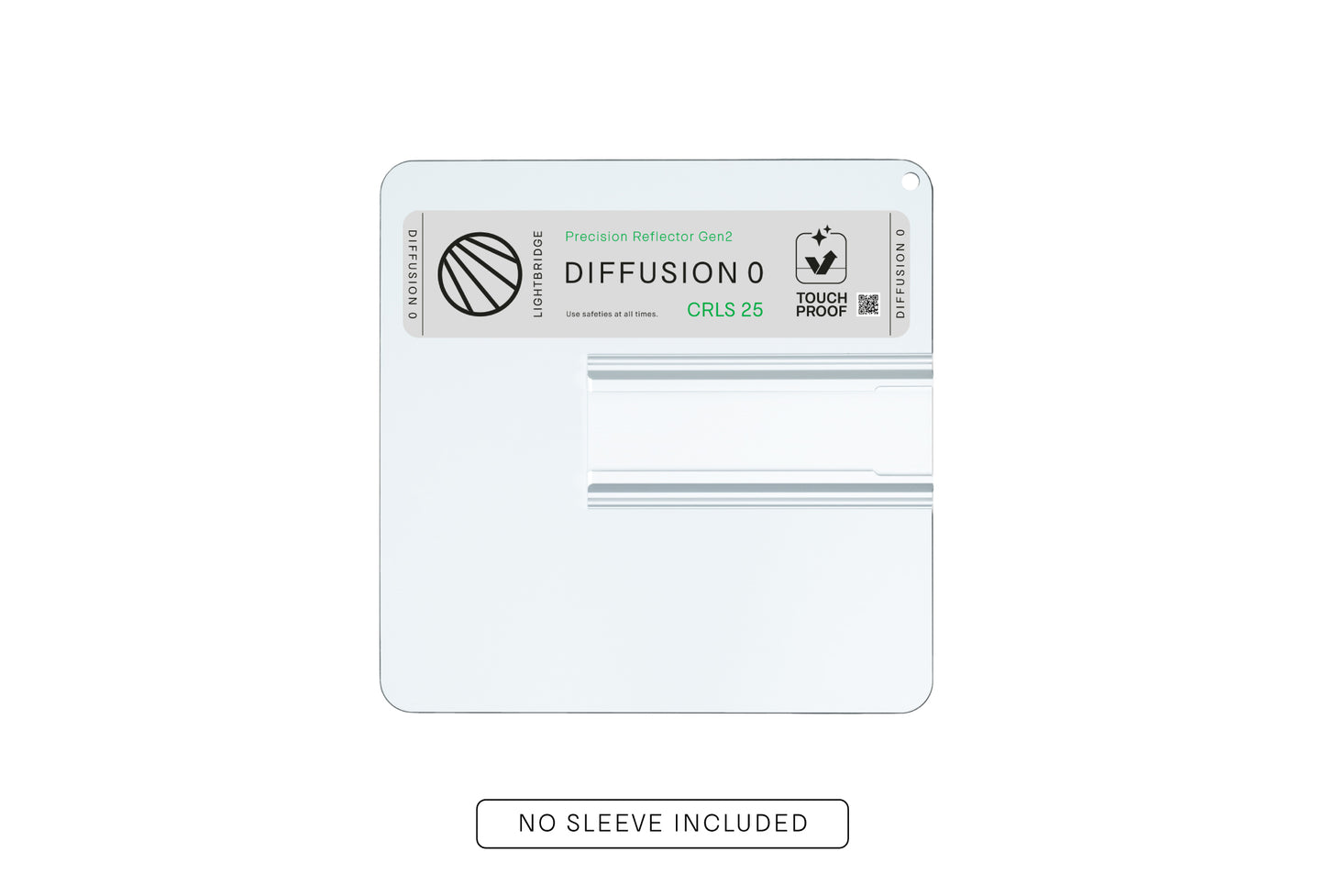 Lightbridge C0300049-02M 25x25 Diff 0 (Gen2) NO Sleeve – Touchproof CRLS Precision Lighting Reflector, Real Mirror Replacement (Lightweight & Shatterproof)