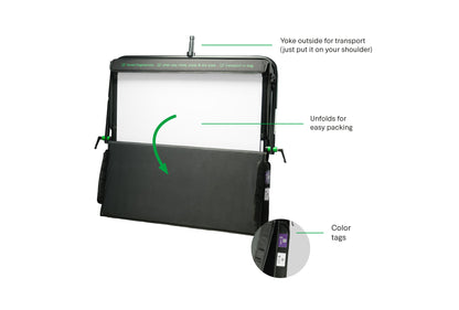Lightbridge C0400041-02 C-100 Frame Diff 1/2 (Gen2) – Dual-Sided Medium Diffusion Touchproof CRLS Precision Lighting Reflectors