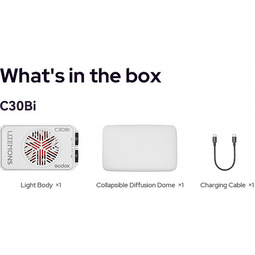 Godox Litemons C30Bi Bi-Color Pocket LED Light