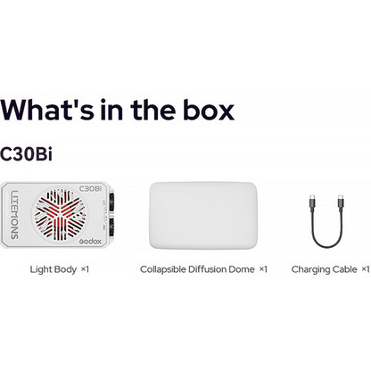 Godox Litemons C30Bi Bi-Color Pocket LED Light