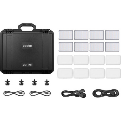 Godox - C5R-K8 - KNOWLED RGB Creative Light - 8 lights kit