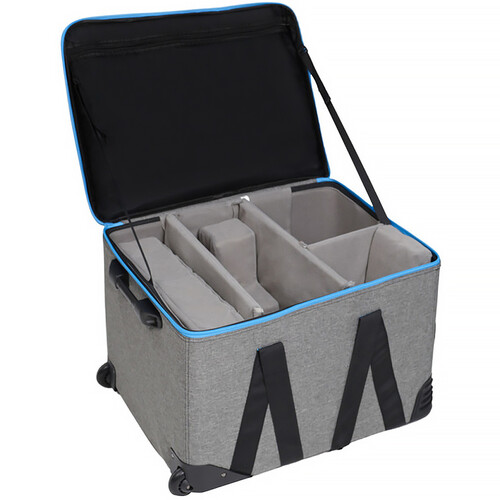 Nanlite Rolling Padded Case for Forza 300B II or 500B II and FL-20G Fresnel