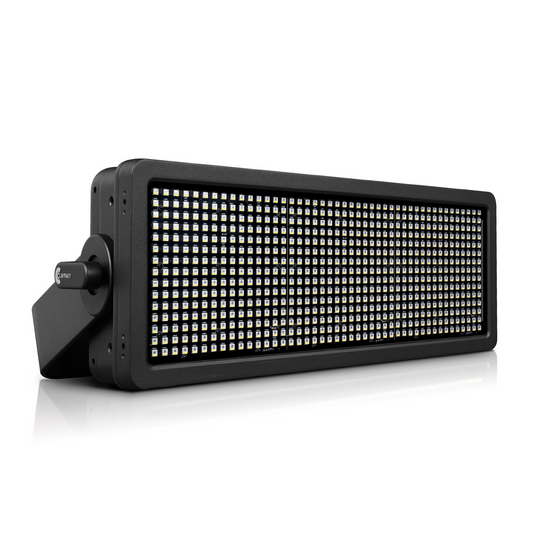 Claypaky Tambora Stormy:
675x 2w RGBW SMD LEDs
100-240V, 50/60 Hz ETL IP66