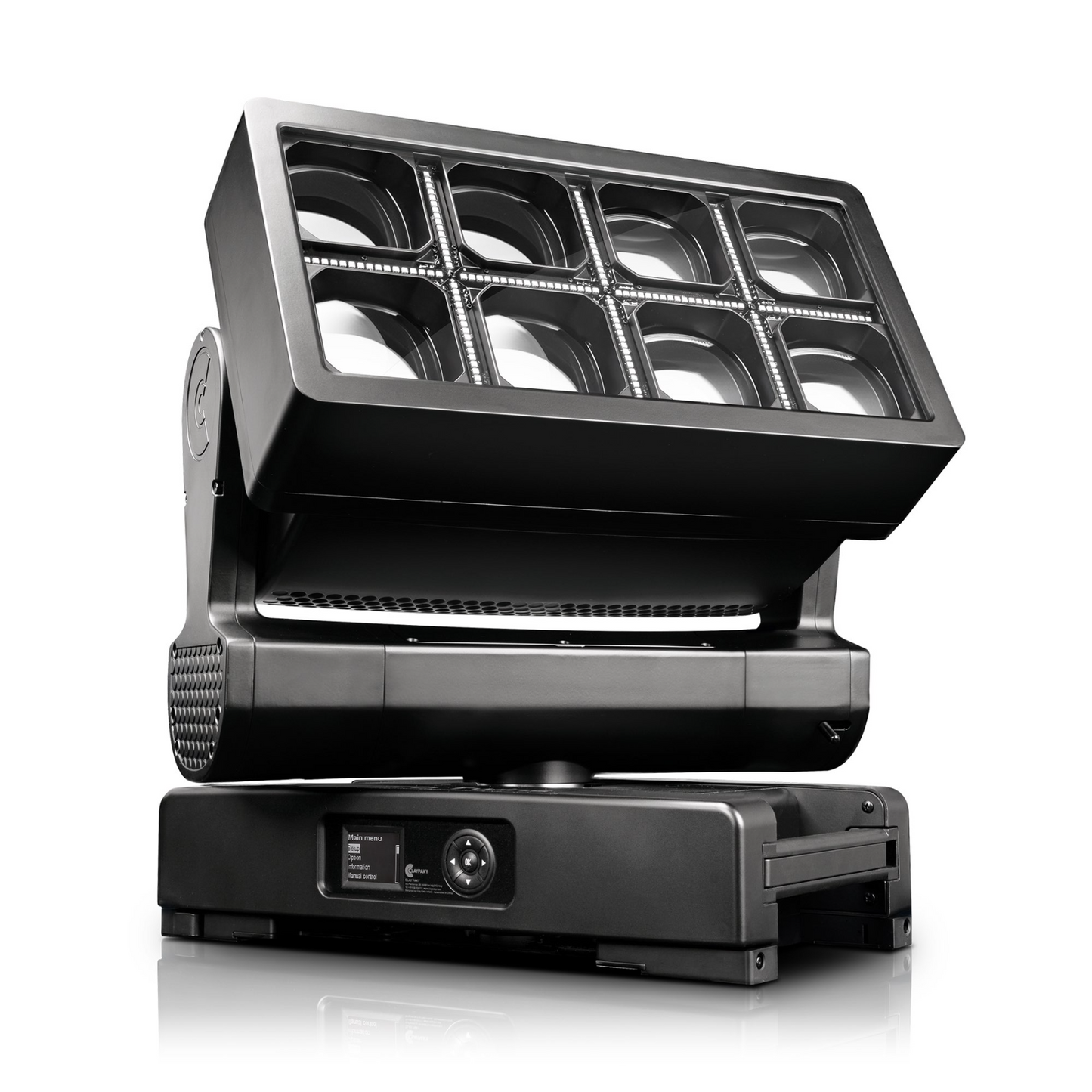 Claypaky Volero Twins (Foam Shell):
4x 60w RGBW LED (Wash)
64x 3w 6500k LED (Strobe)
100-240V 50/60 Hz ETL IP66