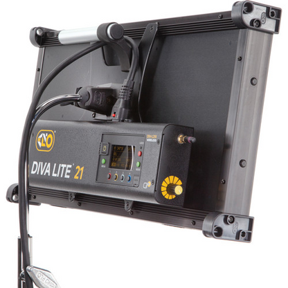 Kino Flo - DIV-L21XCU - Diva-Lite 21 LED DMX Center Mount, Univ (Includes Center Mount Fixture, Louver 90°, Baby Receiver (16mm)