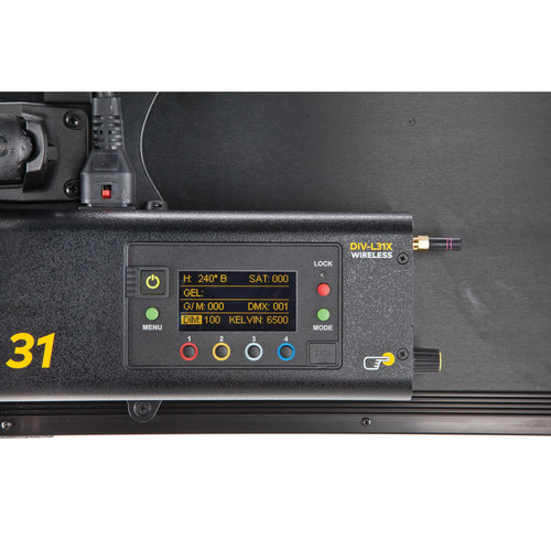 Kino Flo Diva-Lite 31 LED DMX, Yoke, w/ 90º Louver