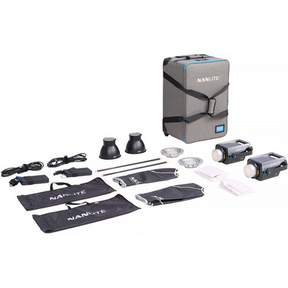 Nanlite FC-300B Spotlight 2-Light Kit with Rolling Case