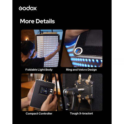 Godox FL200SR RGB Flexible LED Light Mat (1 x 4')