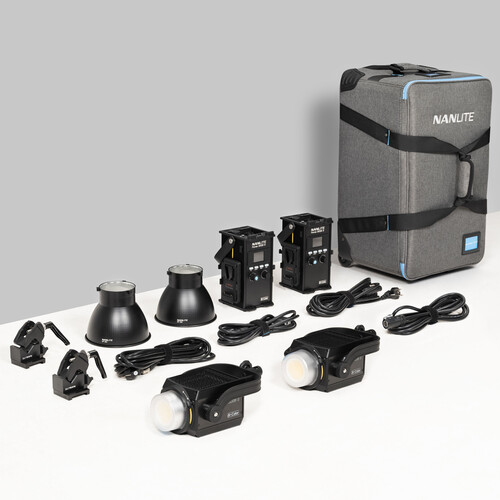 NANLITE Forza 300B II 2KIT LED Spot Light with Trolley Case