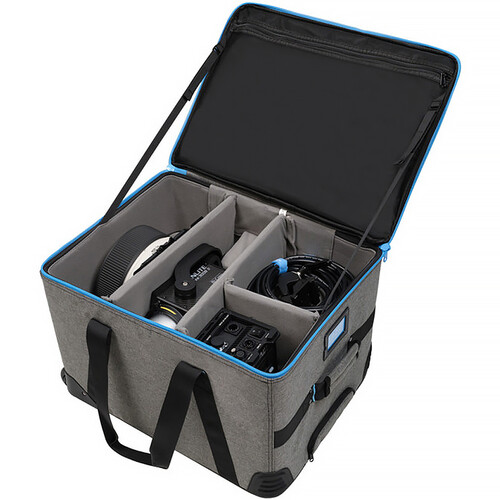 Nanlite Forza 300B II Bi-Color LED Spotlight, FL-20G Fresnel, and Rolling Padded Case Kit