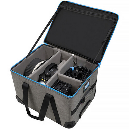 Nanlite Forza 300B II Bi-Color LED Spotlight, FL-20G Fresnel, and Rolling Padded Case Kit