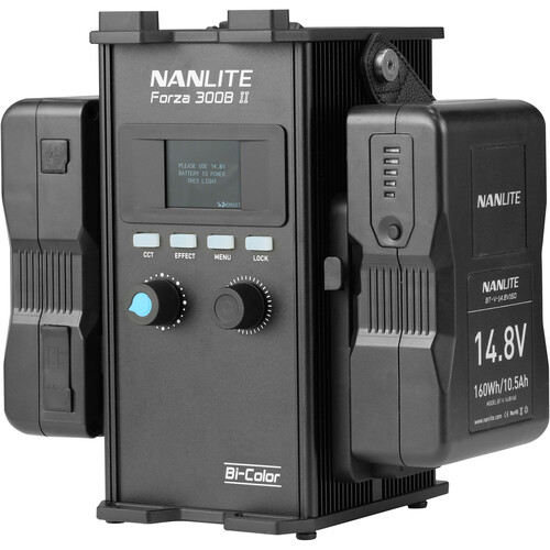 Nanlite Forza 300B II Spotlight incl. AC-DC power supply, Bowens mount, stand clamp and case