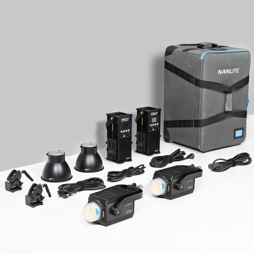 NANLITE Forza 500B II 2KIT LED Spot Light with Trolley Case