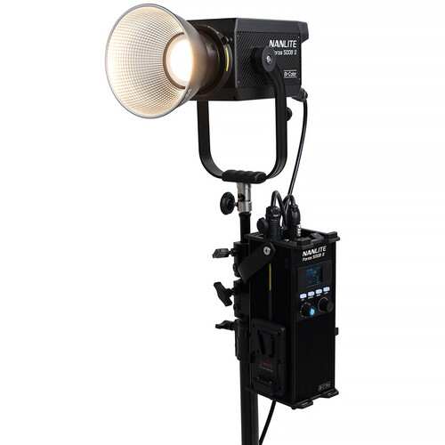 Nanlite Forza 500B II Bi-Color LED Monolight (V-Mount Batteries & Charger Kit)