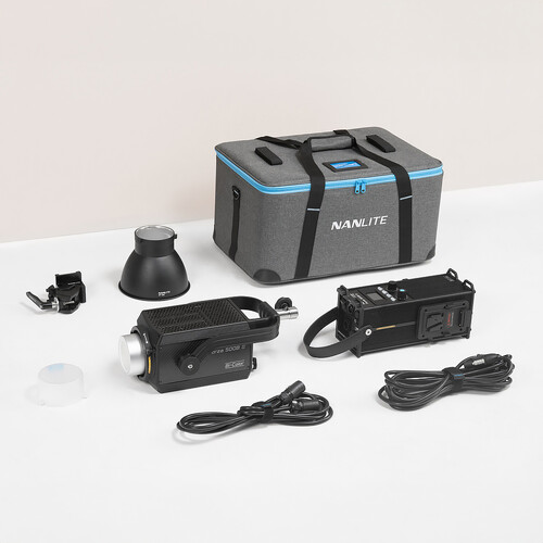 Nanlite Forza 500B II Bi-Color LED Monolight (V-Mount Batteries & Charger Kit)