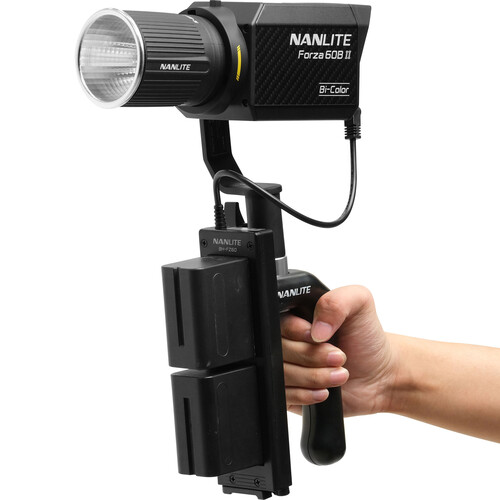 Nanlite Forza 60B II Spotlight incl. reflector, AC, DC battery grip, Bowens adapter and case