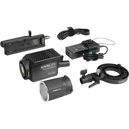 Nanlite Forza 60B II Spotlight incl. reflector, AC, DC battery grip, Bowens adapter and case