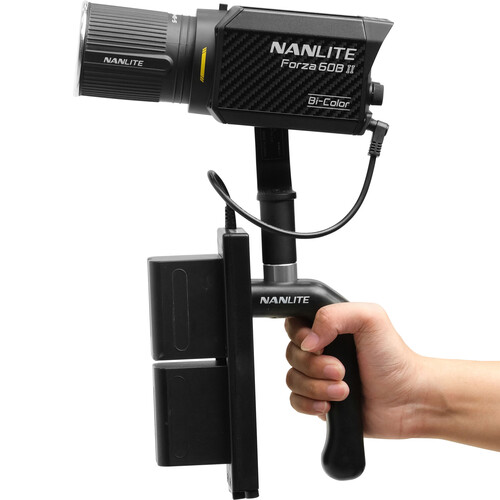 Nanlite Forza 60B II Spotlight incl. reflector, AC, DC battery grip, Bowens adapter and case