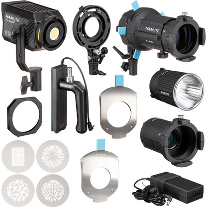 Nanlite Forza 60B II Kit with FM-Mount Projection Attachment and 19 + 36 Degree Lenses