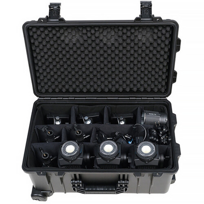 Nanlite Forza 60CR RGBLAC LED Spotlight with CRMX 3-Light Kit with Rolling Hard Case