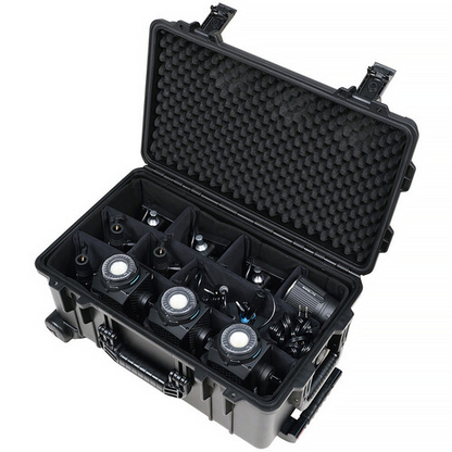 Nanlite Forza 60CR RGBLAC LED Spotlight with CRMX 3-Light Kit with Rolling Hard Case