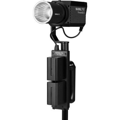 Nanlite Forza 60 II Spotlight incl. reflector, AC, DC battery grip, Bowens adapter and case