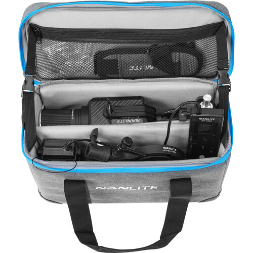 Nanlite Forza 60 II Spotlight incl. reflector, AC, DC battery grip, Bowens adapter and case