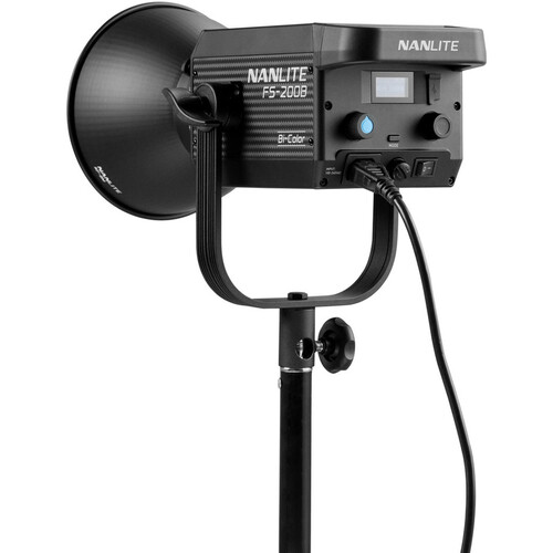 Nanlite FS-200B Bi-Color Studio Spotlight, 2700K-6500K, Bluetooth, 2.4G, Bowens Mount `