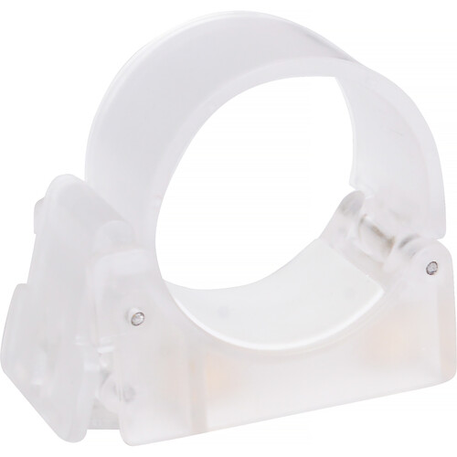 Nanlite Pavotube Transparent Polycarbonate Clip with 1/4-20in Receivers
