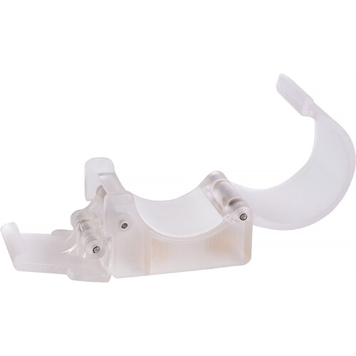 Nanlite Pavotube Transparent Polycarbonate Clip with 1/4-20in Receivers