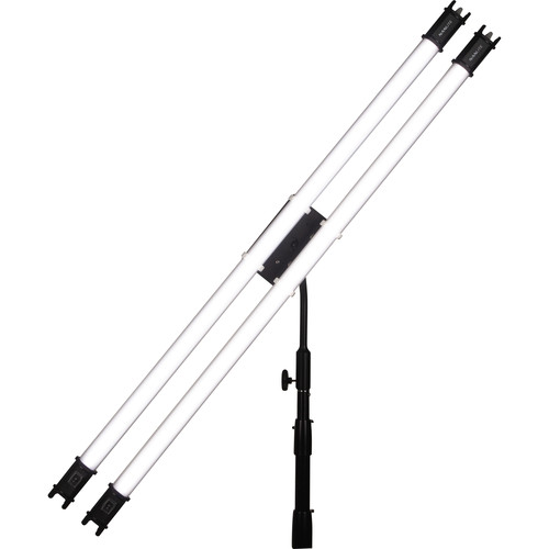 Nanlite Pavotube Double Bank Fixture with Gooseneck and 5/8in Receiver