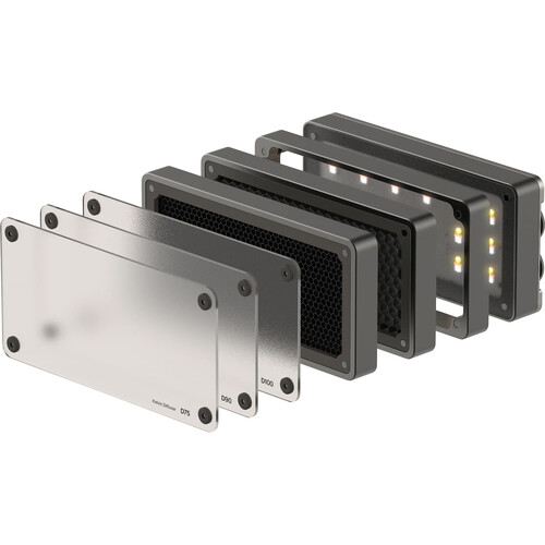 Kelvin Play Pro 3-Light Kit in Case with Light Modifiers, RGBACL LED Pocket Creative Panel Light