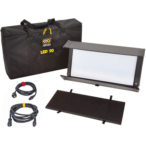 Kino Flo - KIT-DL20XBU - Diva-Lite 20 LED DMX Kit, Univ w/ Soft Case (Includes Diva-Lite 20 LED DMX Fixture, Louver 90°, Baby Receiver (16mm), Soft Case)
