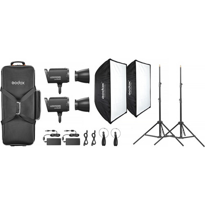 Godox Litemons LA150R RGB LED Light 2-Light Kit (Black Edition)
