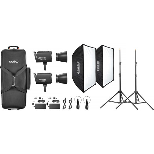 Godox Litemons LA300R RGB LED Light 2-Light Kit (Black Edition)