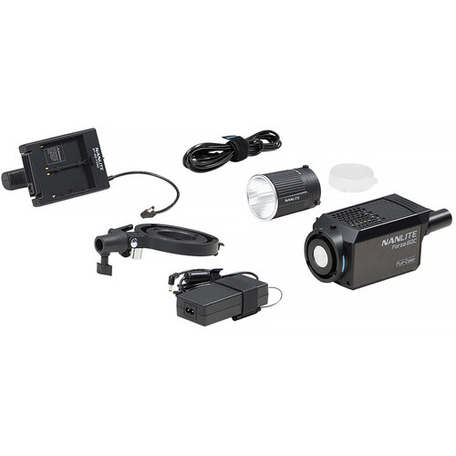 Nanlite Lindsay Adler Color Portrait Kit Inc. PT15C4KIT, FORZA60C, FL-11 Fresnel