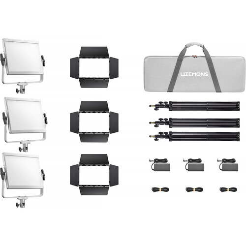 Godox Litemons LP1200R RGB LED Panel 3-Light Kit